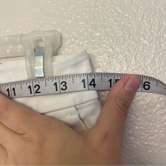 Boden White Chino coastal dress pants trouser slacks cropped mid rise 4R - Picture 12 of 13